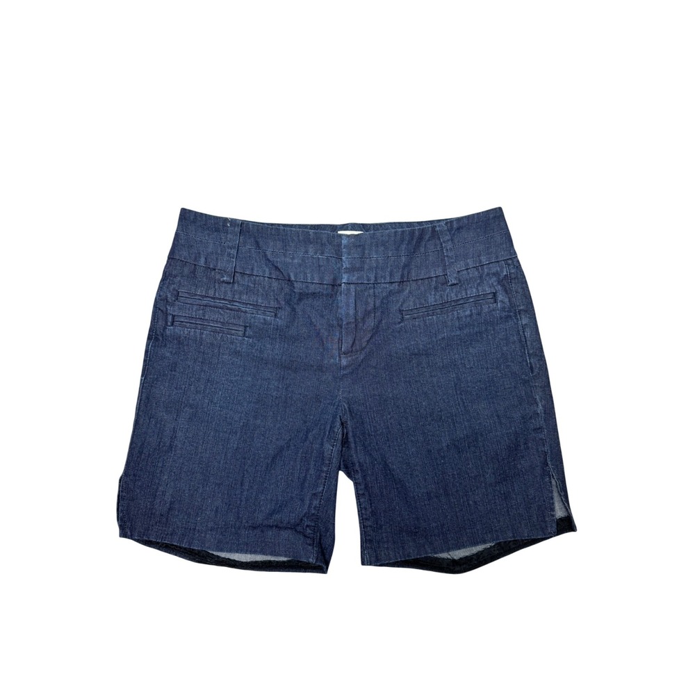 Ecru Denim Shorts Dark Wash Size 4 Euro Coastal Preppy Country Club